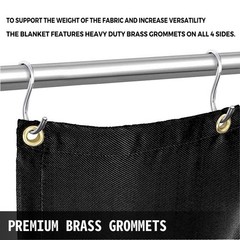 Adjustable 10x10ft Fiberglass Welding Blanket Fireproof for Sparks Protection