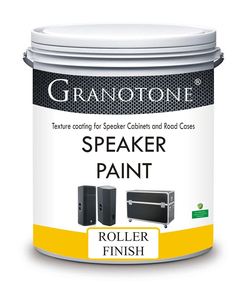 GRANOTONE Speaker Paint Black 1 Quart Texture 32 Fl Oz (Pack of 1),