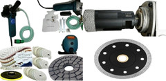 Granite Marble Countertop Fabrication Kit Polisher diamond Blade Core pad