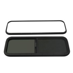 Universal Black Horizontal Sliding Window RV Camper Trailer 42 x 12 Inch