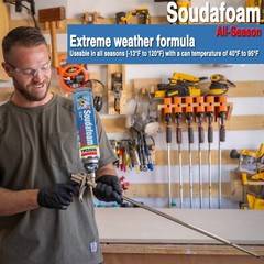 Soudal All Season Window & Door Pro Gun Foam, 24oz, Full Case of 12 Cans