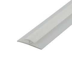 Outwater Plastic H Channel Fits Material 1/8 46” Lengths – Pack of 2, White