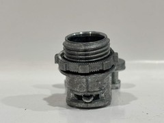75 PK Bridgeport 801-DC2 90° Connector for 3/8″ FMC/MC Cable, Die-Cast Zinc, 2-S