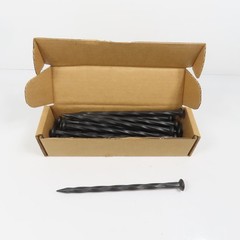 EasyFlex 1989N-24C 8″ Landscape Edging Anchoring Spikes Black Nylon 24 Count