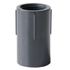 Female Threaded PVC/UPVC Straight Water Hose Piping Connector Coupler Dark Grey