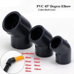 PVC Pressure Pipe Fittings Solvent Weld 45° Elbow Water Tube Socket Joints