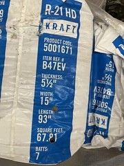 knauf insulation Fibreglass R-21