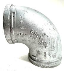 Anvil Gruvlok Style 7050 5″ Galvanized 90-Degree Elbow Grooved End Pipe Fitting