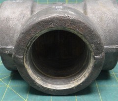 2″ NPT 3M Forged Steel SA/A105 B16 Tee Fitting, 9BG, 5.25″ Length 4.25″ Height