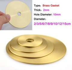 Brass Discs Blanks Metal Round Gasket Sheets Thick 2mm Diameter 2cm-15cm