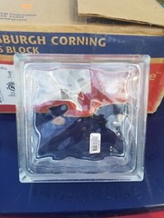 Pittsburgh Corning Glass Block 1-8x8x3 Thin Line Decora Retired USA Made