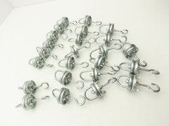 Overhead Conveyor Hanger Rotator Carrier Swivel Hook Powder Coating Lot of 25