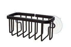 SunnyPoint NeverRust Kitchen & Bathroom Sink Caddy 6″ x 2.5″ x 2.65″, Black