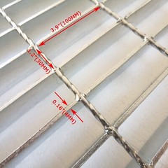 1 Piece 2.6ft*2.6ft Silver Gray Carbon Steel Grille Plate Load-Bearing 3 tons