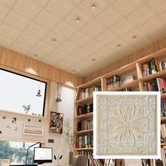 Artistic 3D ceiling tile, interior decorative panel, for HOTEL PL10 DCGW 10pcs