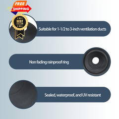 14136 Rain Collar 1.5″-3″ No-Calk Roof Flashing for Vent Boot Pack of 2