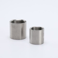 Round Female Thread Connector A2 Stainless Steel 304 Fittings BSP Straight Pipe
