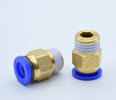 PNEUMATIC PUSH IN FITTINGS CONNECTORS AIR WATER HOSE TUBE QUICK RELEASE JOINER