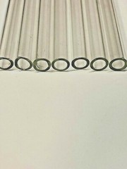 24 Pieces GLASS TUBE 12mm x 2.2mm x 12″ Long PYREX BLOWING Thicknes 8mm=ID CLEAR