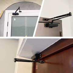 Automatic Hydraulic Door Closer Size 3 Black for Residential and Commercial Use