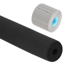 3/8″(10mm) 6Ft Pipe Insulation Foam Tube Pipe Cover Roll Tubing with Wrapping