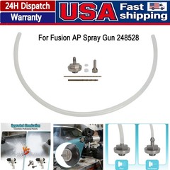 For Fusion AP 248528 Spray Gun Aftermarket Pour Foam Air Cap & Injection Tip Kit