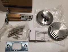 Arrow E60 26D 346 144 Exit Deadbolt W/Blank Outside Satin Chrome – NEW IN BOX