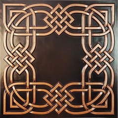 Faux Painting Ceiling Tiles Plastic PL61 Traditional copper 10pcs PAINTSDECOR
