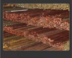 2pc Copper square Tube pipe 10mm x 15mm x 1.5mm Wall x500mm long #T1O2 YS
