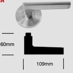 Lawrence 3093 Muna Dummy Lever Set Satin Nickel