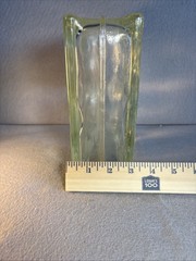 Pittsburgh Corning Decora Glass Block 8X8X4″ RETIRED Wavy Brick USA