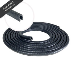 ‏Edge Trim Black Small, Fits 1/8 inch (3 mm) Edge – Length 10 10 Feet,