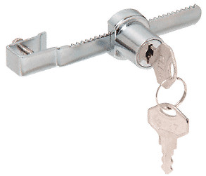 CRL 2040KA Chrome Keyed Alike Sliding Glass Door Lock