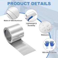1060 Aluminum Flashing Roll, 40″ X2″ X0.039″ Aluminum Roof Panels