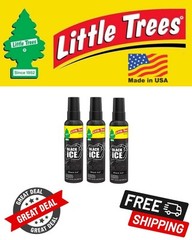 Little Trees Black Ice Scent Car Spray Air Fresheners Non-Aerosol 3.5oz 3 PACK
