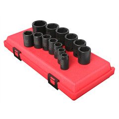 Sunex 2650 SUNEX SOCKET SET IMPACT 1/2IN. DRIVE 13 PC STD SAE 6 PT