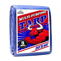 Tarp 20×40 ft 100% Waterproof Uv Resistant High Durability Multipurpose 5mil …