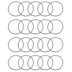 20 Pcs 55mm x 1.5mm Rubber O-rings NBR Heat Resistant Sealing Ring Grommets