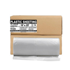 Plastic Sheeting – 10′ X 100′, 6 MIL Heavy Duty Gauge – Clear Vapor and Moisture