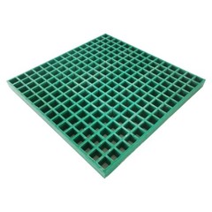PreAsion® Green Fiberglass FRP Grating 1.9ft*1.9ft Glass Fiber Reinforced
