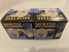 (2pk) ilco mortise cylinder 7185RB1-03-ka2 NIB, Brass Cylinder USA made 1-1/8″