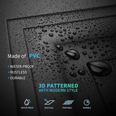Black 12-Pack 2×2 ft Drop Ceiling Tiles PVC 24×24 Inch Panels