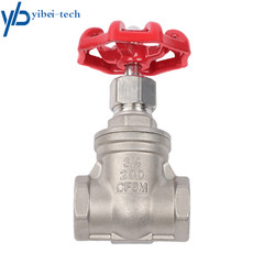 1 PC 3/4 Inch DN20 Stainless Steel Gate Valve, NPT Female Rotary Sluice Valve