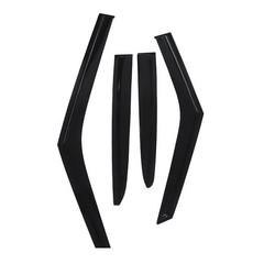 Smoke Acrylic Rain Guards 4pcs for Hyundai Veloster 2012-2017 224-0713