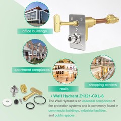 Z1321-CXL-6 Z1321-CXL Exposed Non-Freeze Automatic Draining Wall Hydrant 6″ Wall
