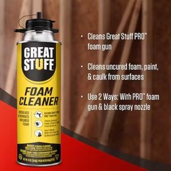 4Pack GREAT STUFF 12oz Insulate Spray Foam Sealant Dispensing Gun & Foam Cleaner