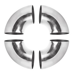 Acrux7 4 Pack 3 Inch 90 Degree Exhaust Pipes Stainless Steel Elbow…