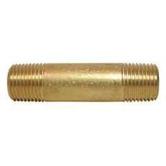Everbilt LFA-746 1/4 in. x 4 in. MIP Brass Pipe Adapter Nipple Fitting Lead Free