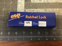 Ratchet Lock ESP Glass Case Lock 15RL Key Number ES201 (LB46V)