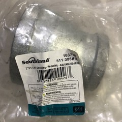 Southland 2 In. x 1-1/4 In. FPT Reducing Galvanized Coupling 511-386BG Southland